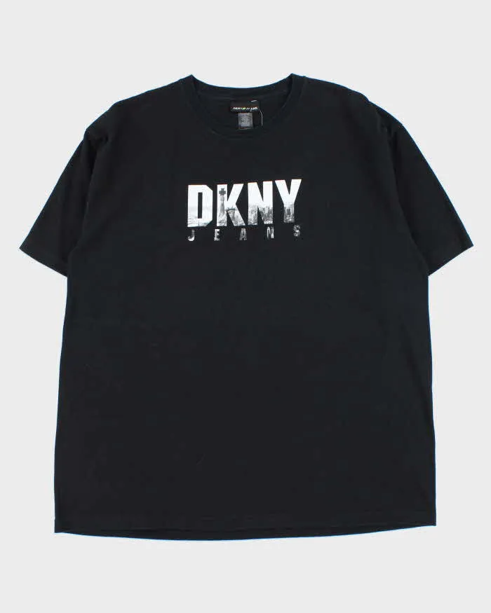 Vintage Y2K 00s DKNY Jeans Spell Out NYC Heavyweight Crewneck T-Shirt - XL sold by Rokit