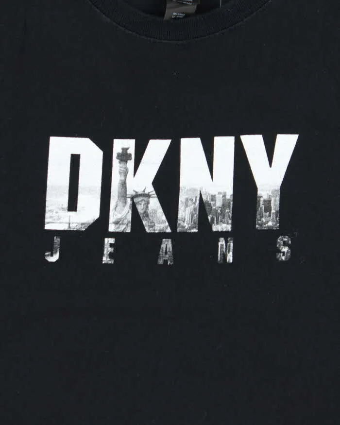 Vintage Y2K 00s DKNY Jeans Spell Out NYC Heavyweight Crewneck T-Shirt - XL sold by Rokit product image thumbnail 4