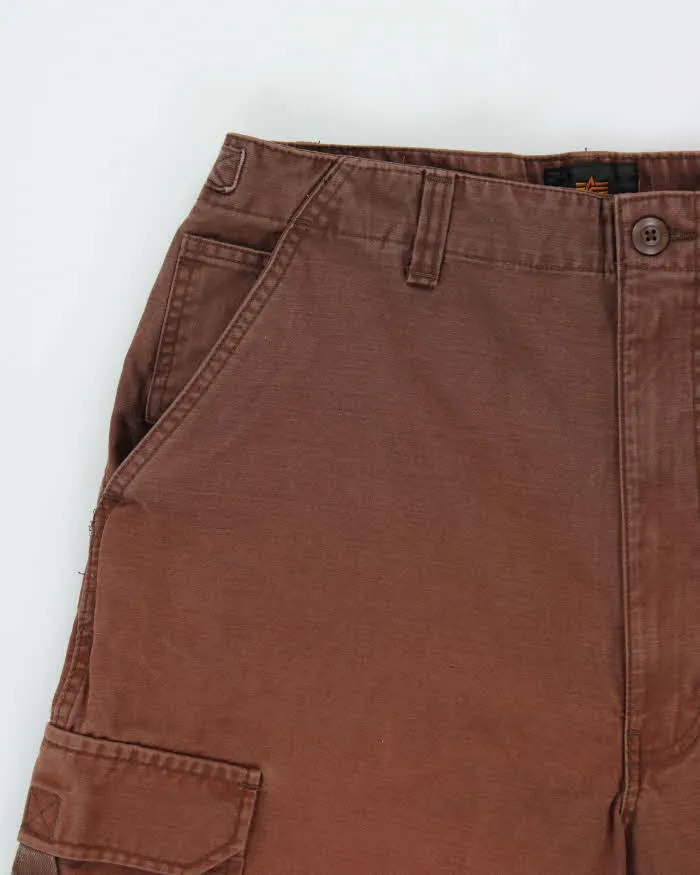 Vintage Y2K 00s Alpha Industries Wide Leg Cargo Trousers - W34 L30 sold by Rokit product image thumbnail 3