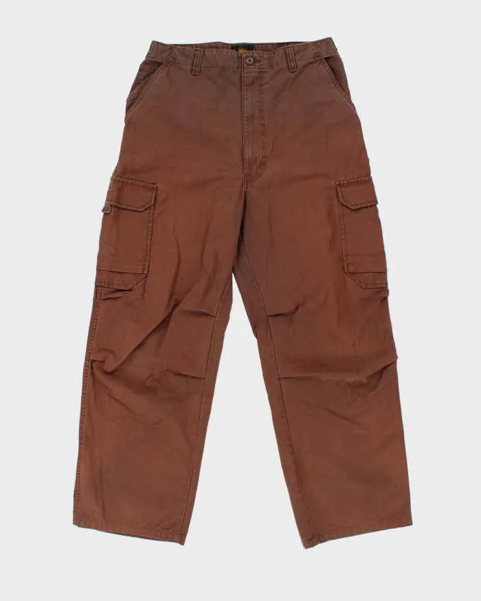 Vintage Y2K 00s Alpha Industries Wide Leg Cargo Trousers - W34 L30 sold by Rokit