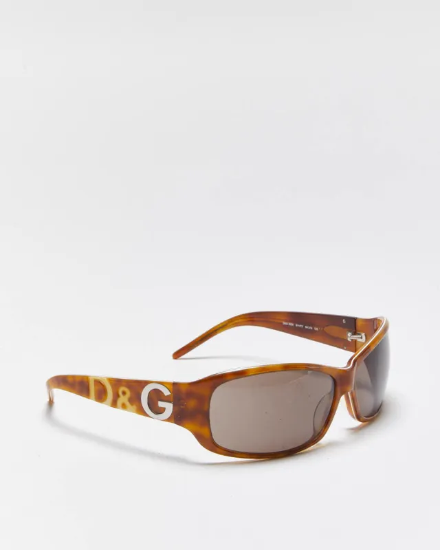 Vintage Y2k 00s Dolce & Gabbana Tortoise Shell Sunglasses sold by Rokit