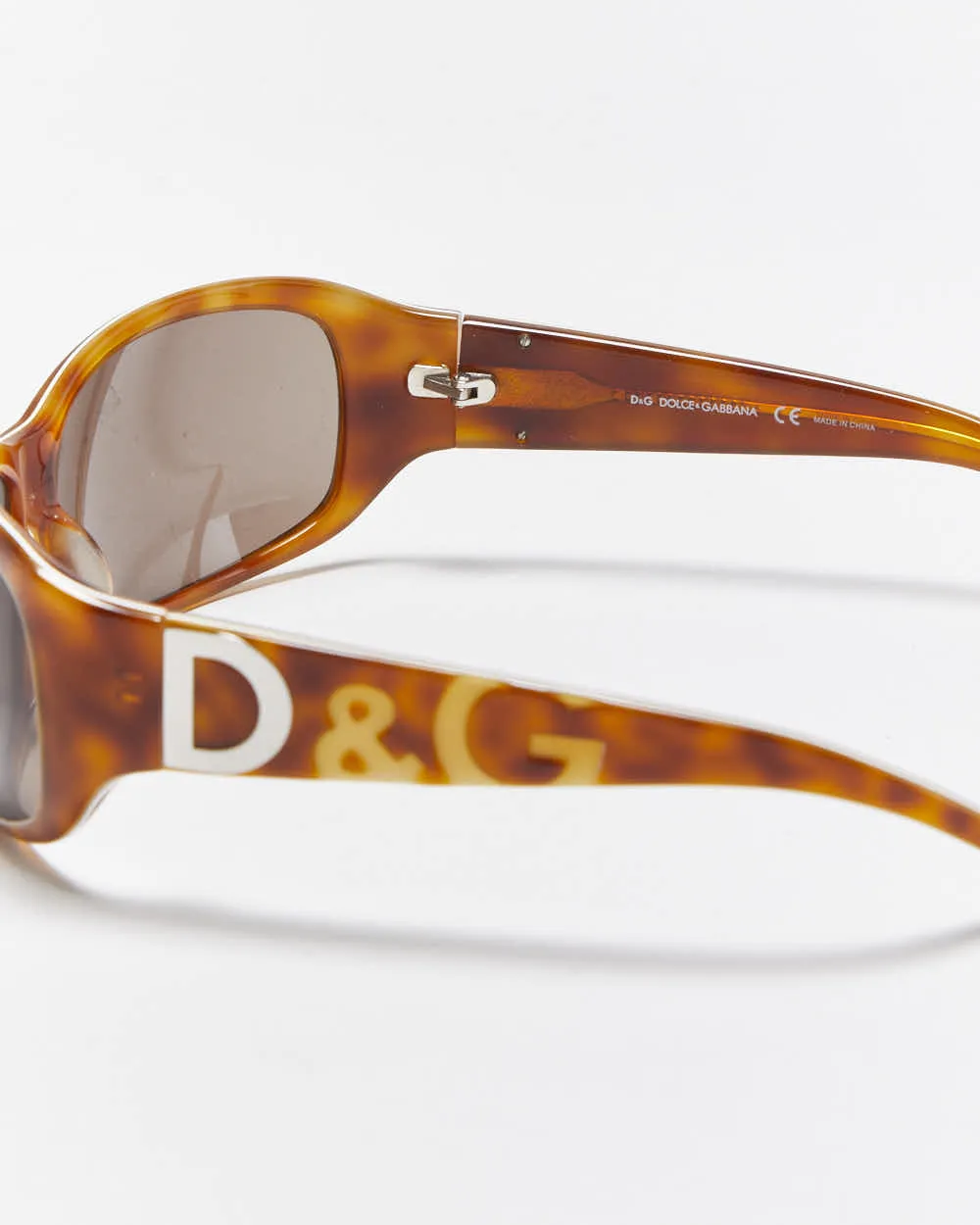 Vintage Y2k 00s Dolce & Gabbana Tortoise Shell Sunglasses sold by Rokit product image thumbnail 5