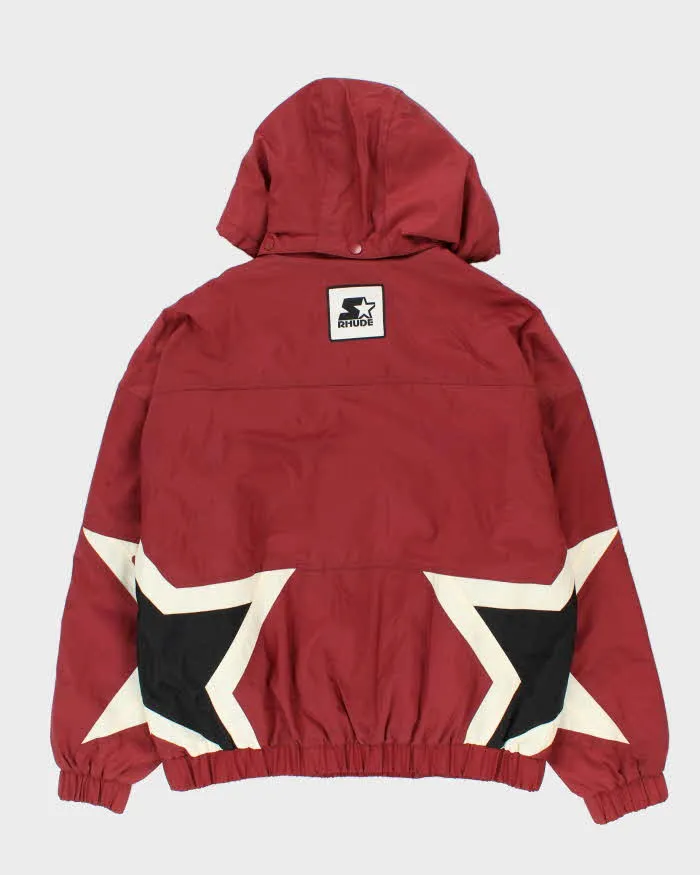2020 Rhude x Starter Quilt Lined Half-Zip Shell Hooded Pullover - L sold by Rokit product image thumbnail 2