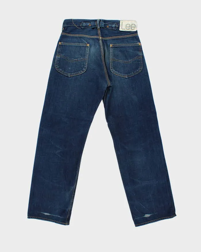 Vintage 00s Lee 17101 Horsehair Patch Japanese Selvedge Denim Straight Leg Jeans - W30 L29 sold by Rokit product image thumbnail 2