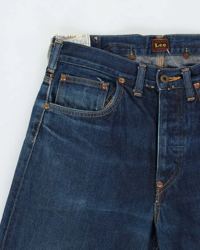 Vintage 00s Lee 17101 Horsehair Patch Japanese Selvedge Denim Straight Leg Jeans - W30 L29 sold by Rokit product image thumbnail 3