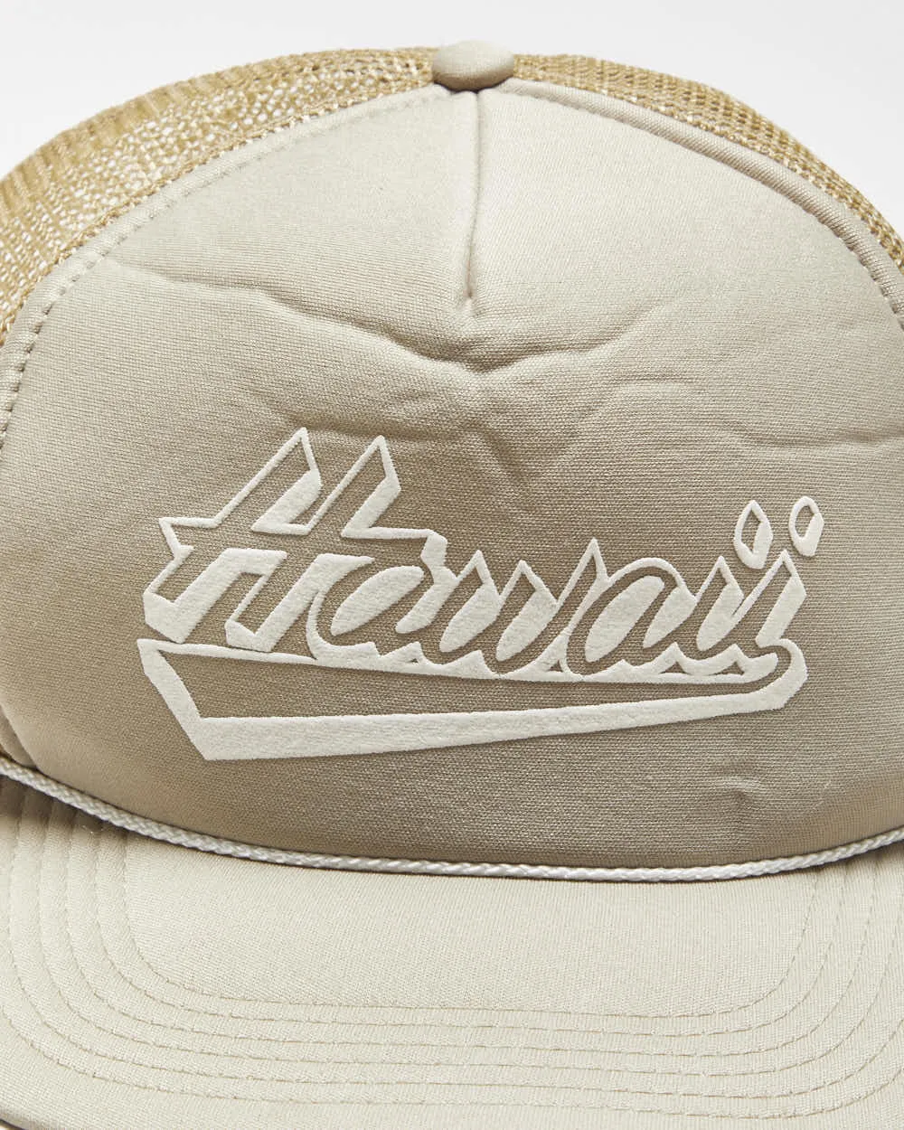 Vintage 1980s Hawaii Khaki Snapback Trucker Cap - OS sold by Rokit product image thumbnail 3