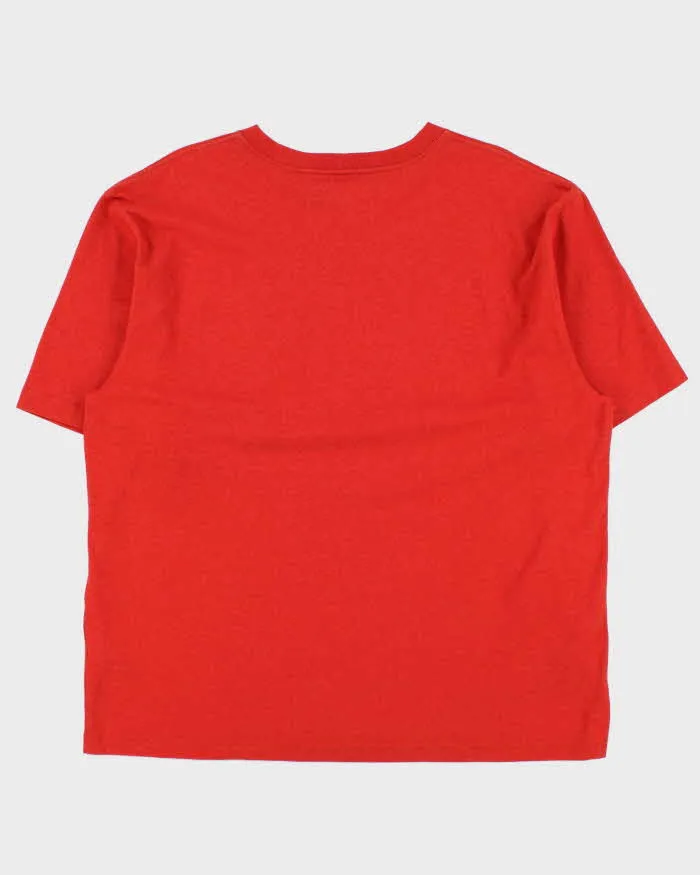 Vintage Carhartt Heavyweight Loose Fit Burnt Orange Crewneck Pocket T-Shirt - L sold by Rokit product image thumbnail 2