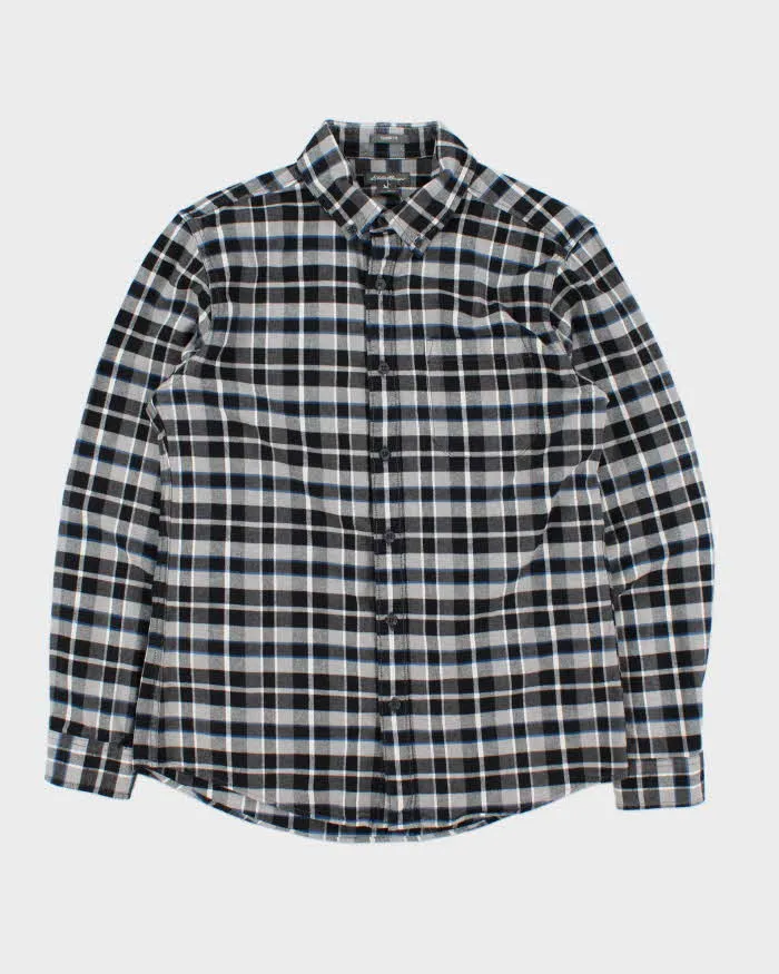 Vintage Eddie Bauer Plaid Classic Fit Long Sleeve Flannel Shirt - M sold by Rokit
