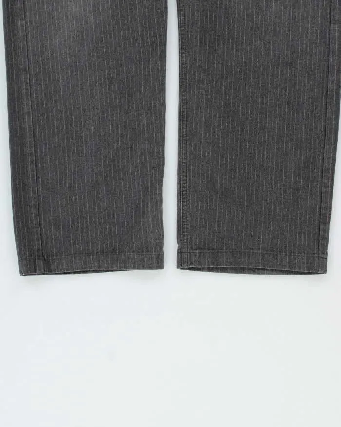 Vintage 1990s Hugo Boss Alabama Striped Straight Leg Trousers - W36 L31 sold by Rokit product image thumbnail 5