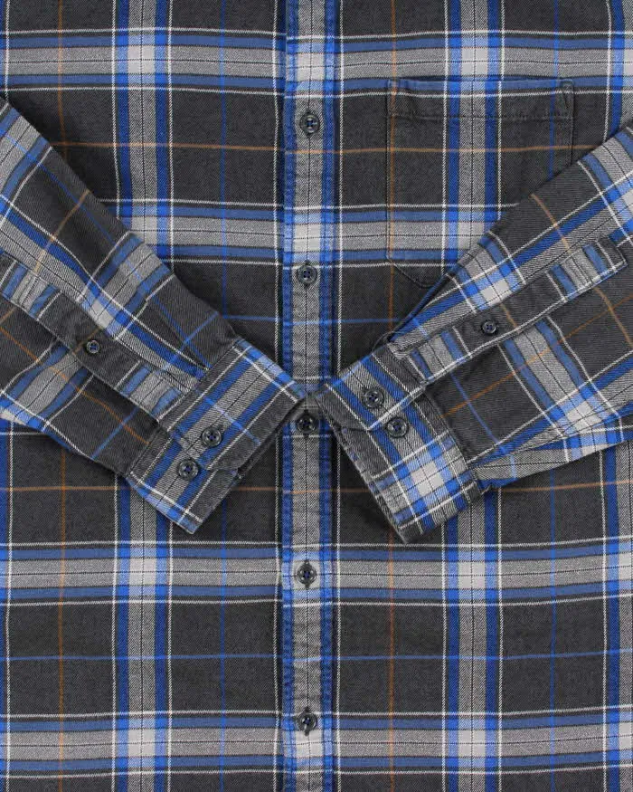 Vintage Eddie Bauer Plaid Relaxed Fit Long Sleeve Flannel Shirt - L sold by Rokit product image thumbnail 4