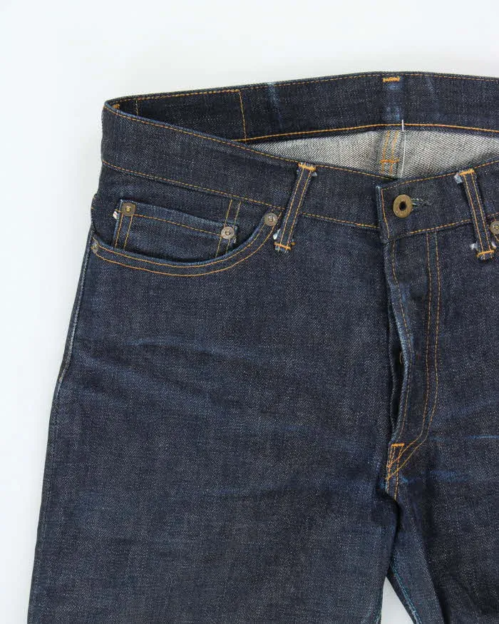 Japan Blue Selvedge Raw Denim Slim Fit Jeans - W32 L32 sold by Rokit product image thumbnail 3
