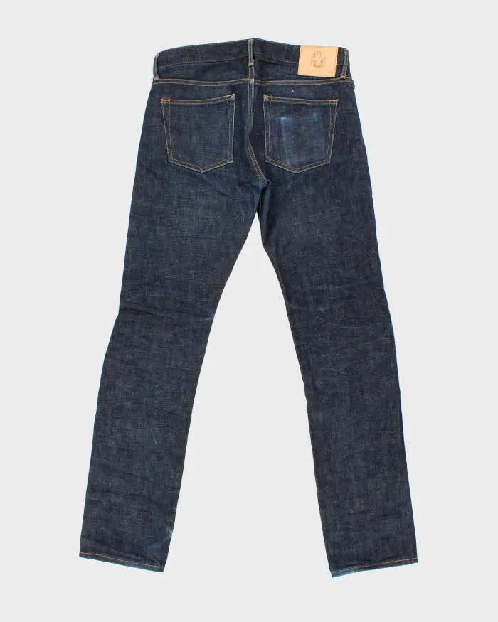 Japan Blue Selvedge Raw Denim Slim Fit Jeans - W32 L32 sold by Rokit product image thumbnail 2