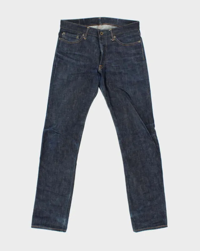 Japan Blue Selvedge Raw Denim Slim Fit Jeans - W32 L32 sold by Rokit