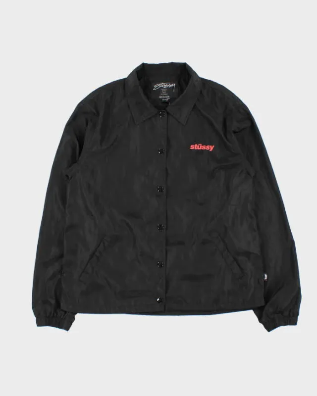 Vintage Stussy Women's Graphic Logo Coach Jacket - M sold by Rokit