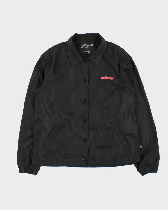Vintage Stussy Women's Graphic Logo Coach Jacket - M sold by Rokit