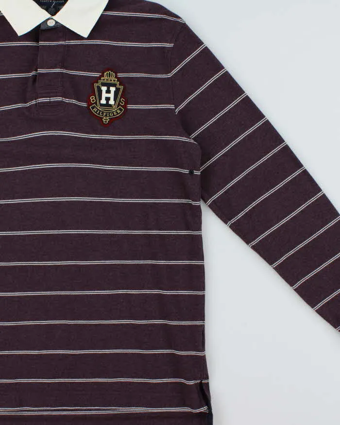 Vintage Y2K 00s Tommy Hilfiger Striped Long Sleeve Rugby Shirt - M sold by Rokit product image thumbnail 3