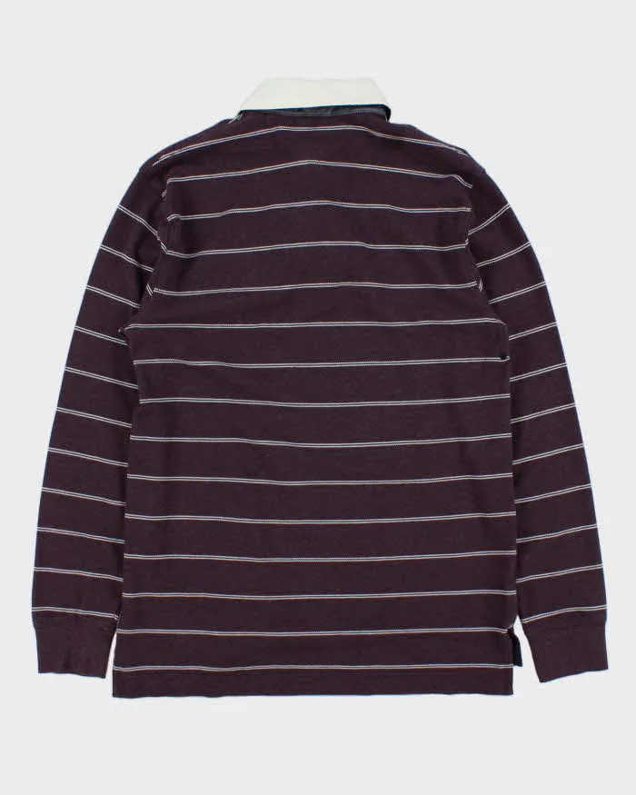 Vintage Y2K 00s Tommy Hilfiger Striped Long Sleeve Rugby Shirt - M sold by Rokit product image thumbnail 2