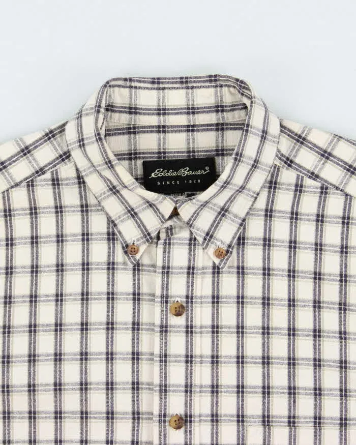 Vintage 00s Eddie Bauer Plaid Long Sleeve Flannel Shirt - S sold by Rokit product image thumbnail 5