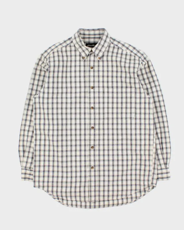 Vintage 00s Eddie Bauer Plaid Long Sleeve Flannel Shirt - S sold by Rokit