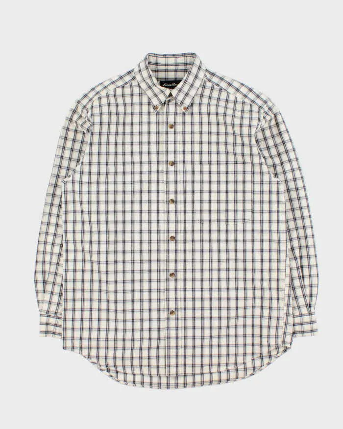 Vintage 00s Eddie Bauer Plaid Long Sleeve Flannel Shirt - S sold by Rokit