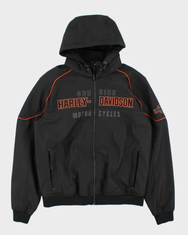 Vintage Harley Davidson Idyll Waterproof Shell Hooded Biker Jacket - M sold by Rokit