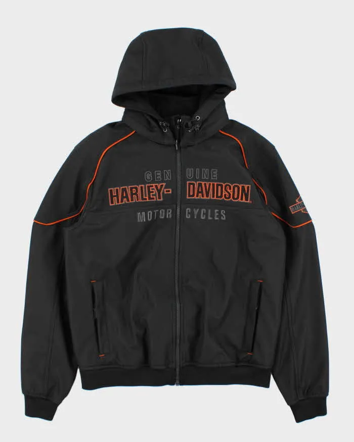 Vintage Harley Davidson Idyll Waterproof Shell Hooded Biker Jacket - M sold by Rokit