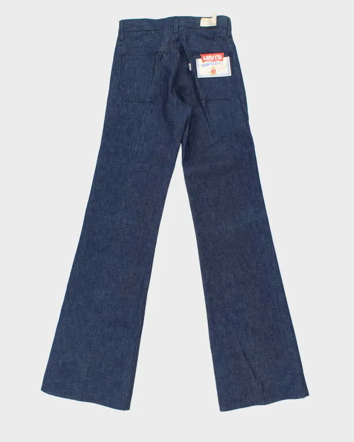 DSWT Vintage 1970s Levi's Shipmates Big E Raw Denim Women's High Waisted Flared Bell Bottom Jeans - W28 L37 sold by Rokit product image thumbnail 2