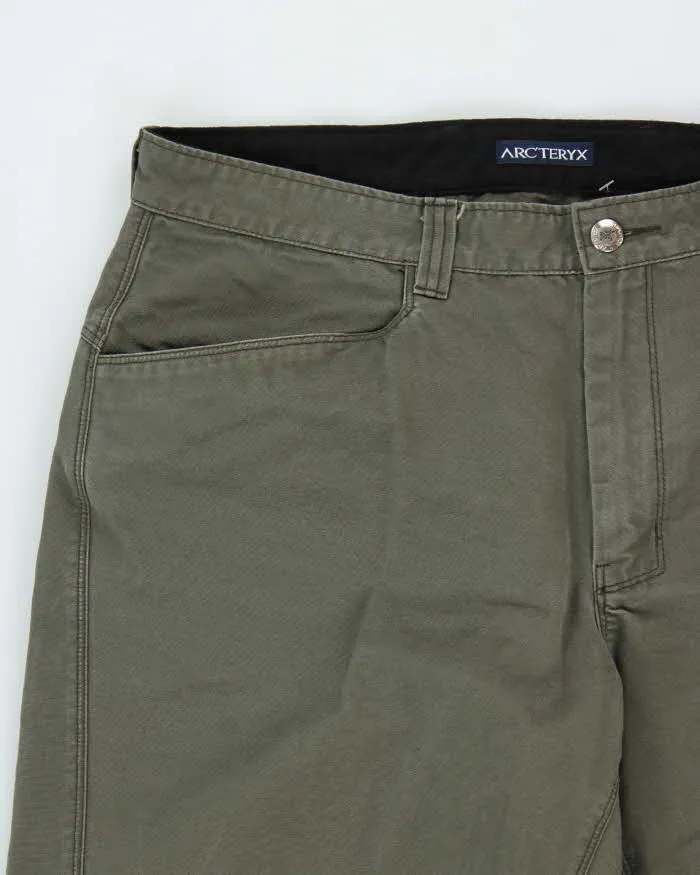 Vintage Arc'teryx Khaki Wide Leg Tech Trousers - W34 L32 sold by Rokit product image thumbnail 3