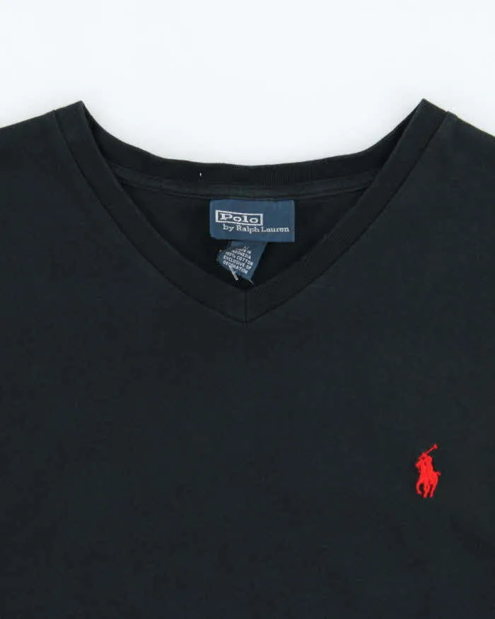 Vintage 1990s Polo Ralph Lauren Single Stitch V-neck T-shirt - M sold by Rokit product image thumbnail 5