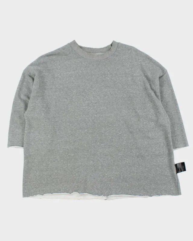 2015-16 Fear Of God Fourth Collection Cut Off Oversized Crewneck Sweatshirt - L sold by Rokit