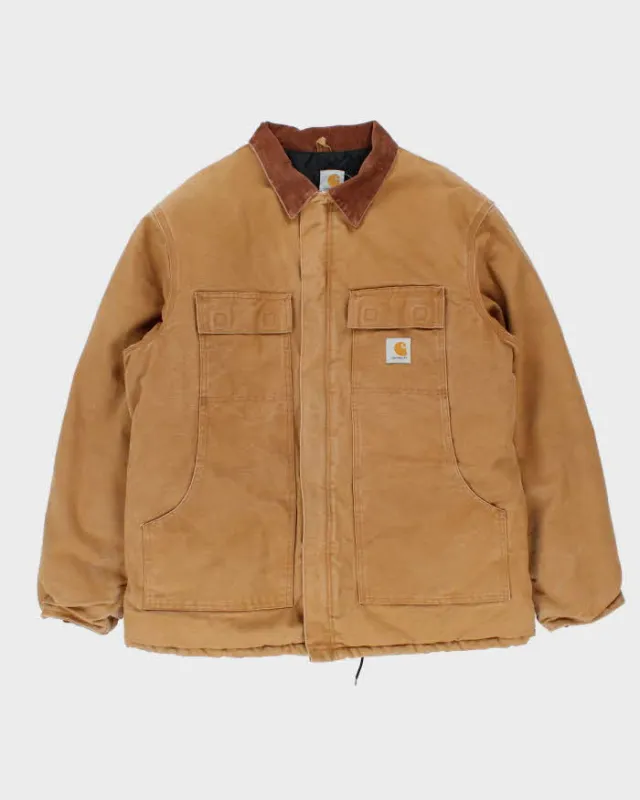 Vintage 00s Carhartt CO3 BRN Arctic Quilt Lined Duck Canvas Workwear Chore Jacket - XL sold by Rokit