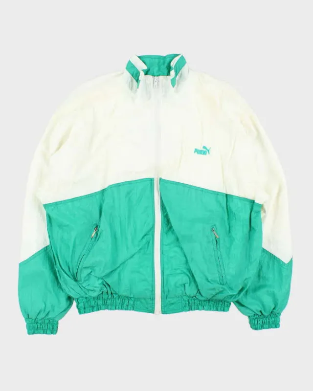 Vintage 1980s Puma Two-Tone Shell Track Jacket - M sold by Rokit