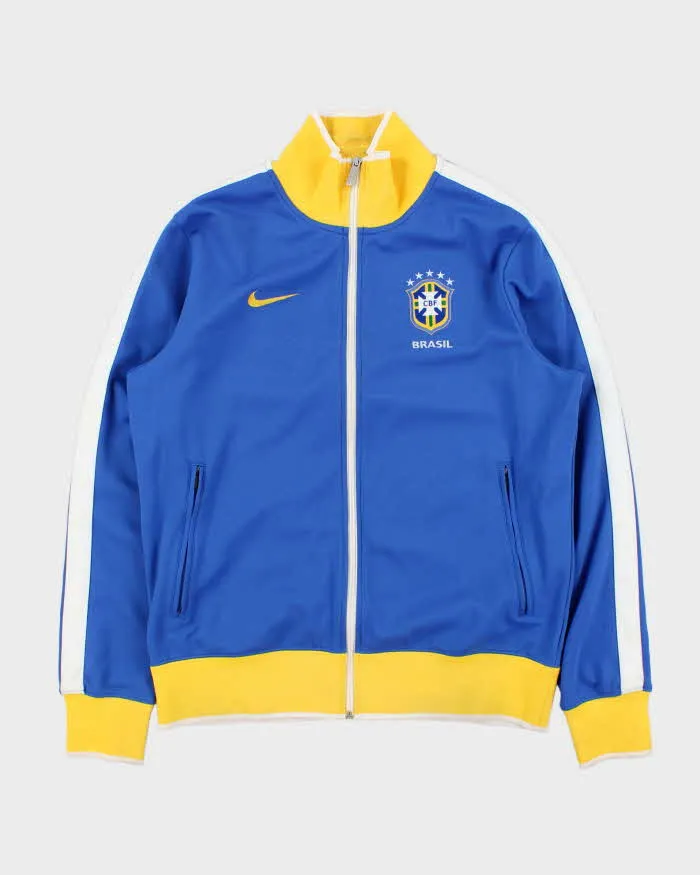Vintage Y2K 00s Nike Brasil CBF Away Football Track Jacket - M sold by Rokit