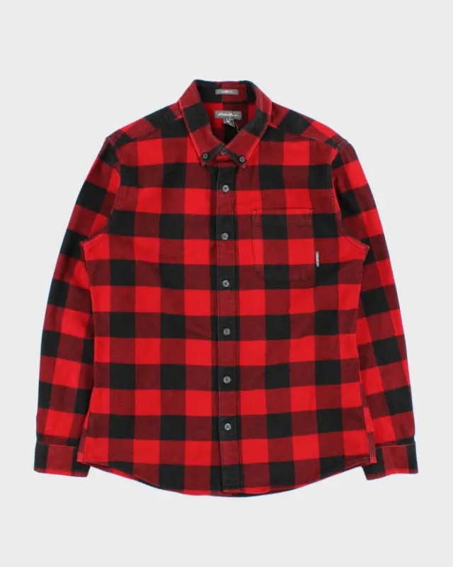 Vintage Eddie Bauer Buffalo Plaid Classic Fit Long Sleeve Flannel Shirt - M sold by Rokit