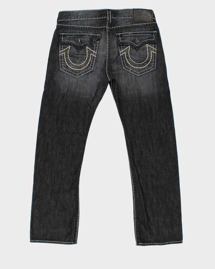 Vintage Y2K 00s True Religion Ricky Flap Straight Leg Jeans - W38 L33 sold by Rokit product image thumbnail 2