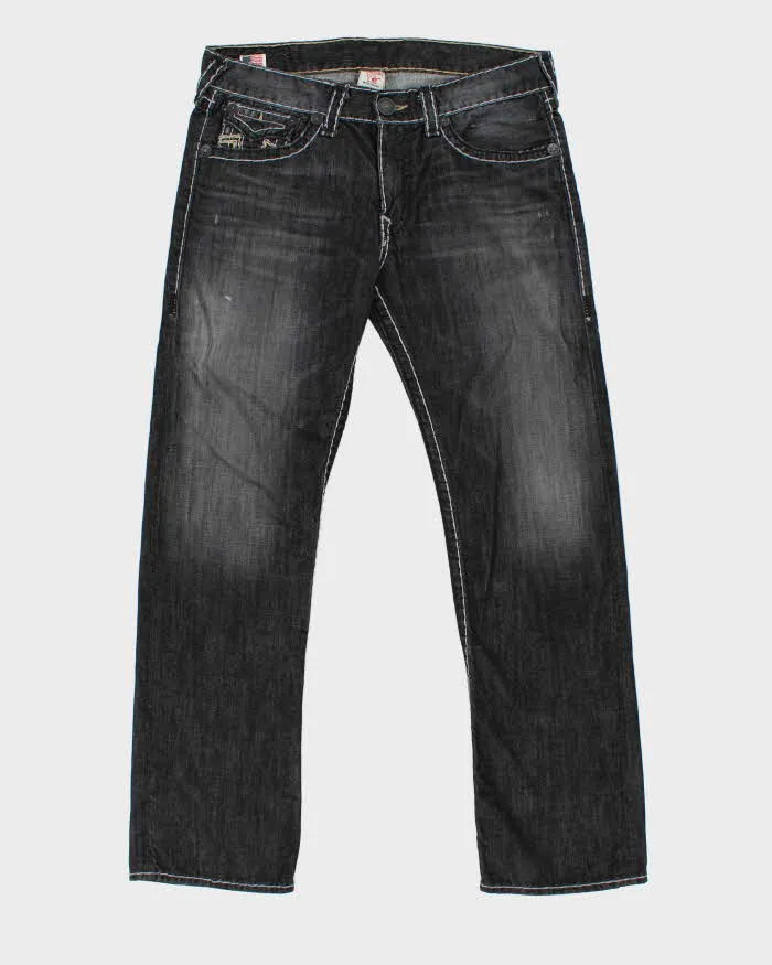Vintage Y2K 00s True Religion Ricky Flap Straight Leg Jeans - W38 L33 sold by Rokit