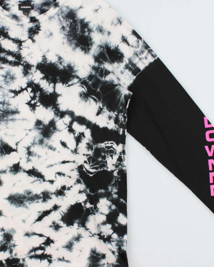 SS2020 Diesel Tie-Dye Meltdownn Long Sleeve Crewneck T-Shirt - S sold by Rokit product image thumbnail 3