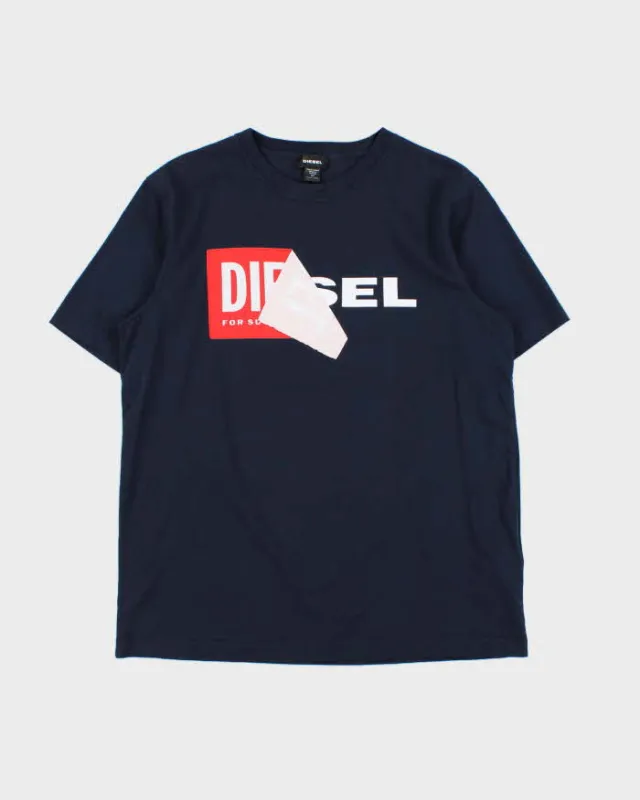 Vintage Diesel Peel Spell Out Crewneck T-Shirt - S made by Diesel