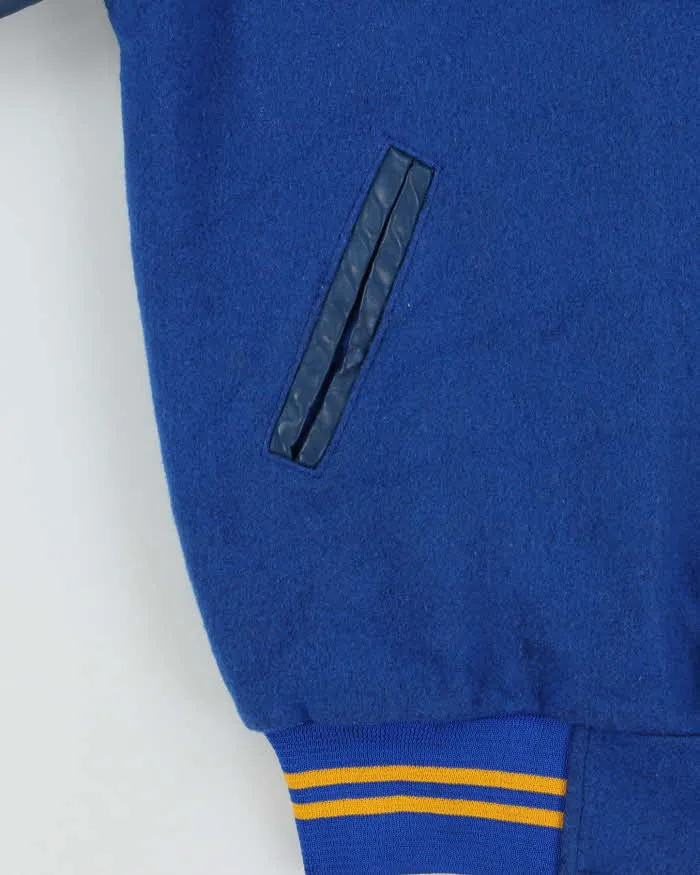 Vintage 1980s Sunshine Coast Hockey Team Wool Leather Varsity Bomber Jacket - L sold by Rokit product image thumbnail 5