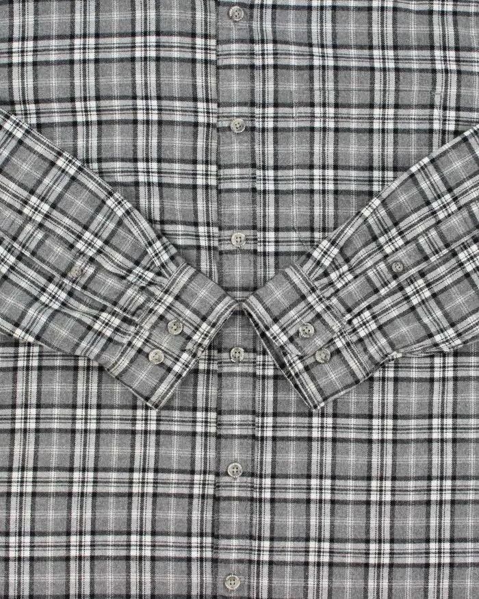 Vintage Eddie Bauer Plaid Relaxed Fit Long Sleeve Flannel Shirt - M sold by Rokit product image thumbnail 4