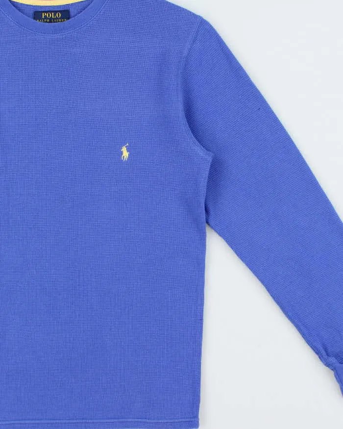 Vintage Polo Ralph Lauren Long Sleeve Crewneck Waffle T-Shirt - S sold by Rokit product image thumbnail 3
