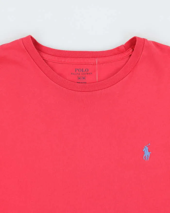 Vintage Polo Ralph Lauren Fuchsia Long Sleeve Crewneck T-Shirt - M sold by Rokit product image thumbnail 5
