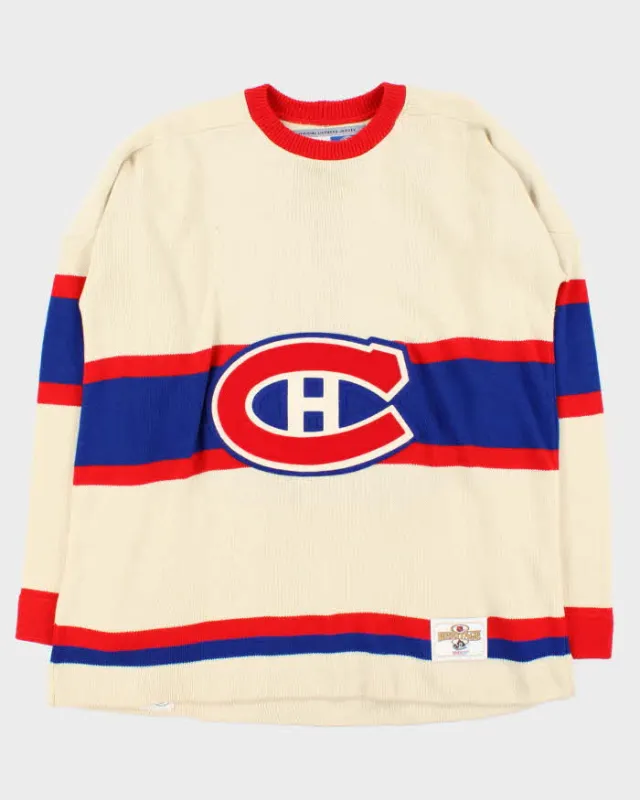 Vintage 1990s CCM Montreal Canadiens Heritage NHL Crewneck Knit Jumper - XL sold by Rokit