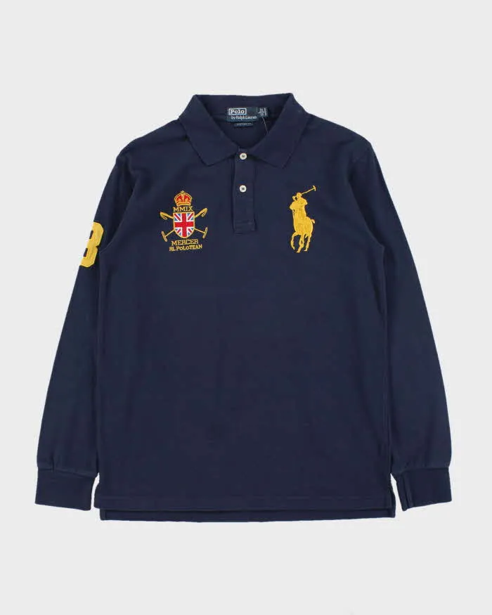 Vintage Y2K 00s Polo Ralph Lauren Large Pony Long Sleeve Polo Shirt - L sold by Rokit