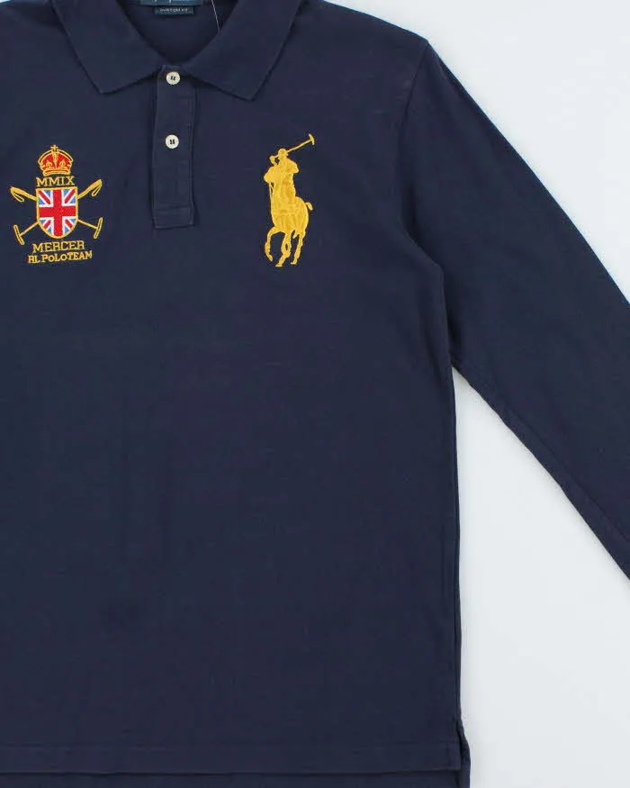 Vintage Y2K 00s Polo Ralph Lauren Large Pony Long Sleeve Polo Shirt - L sold by Rokit product image thumbnail 3
