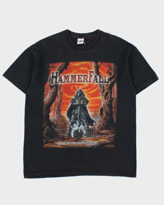 Vintage 00s HammerFall 'Glory To The Brave' Debut Album Metal Crewneck T-Shirt - L sold by Rokit