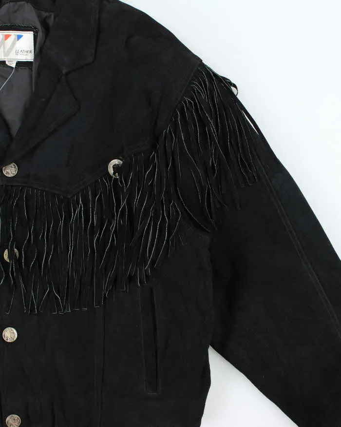 Vintage 1990s Wilsons Suede Western Tassel Bomber Jacket - XL sold by Rokit product image thumbnail 3