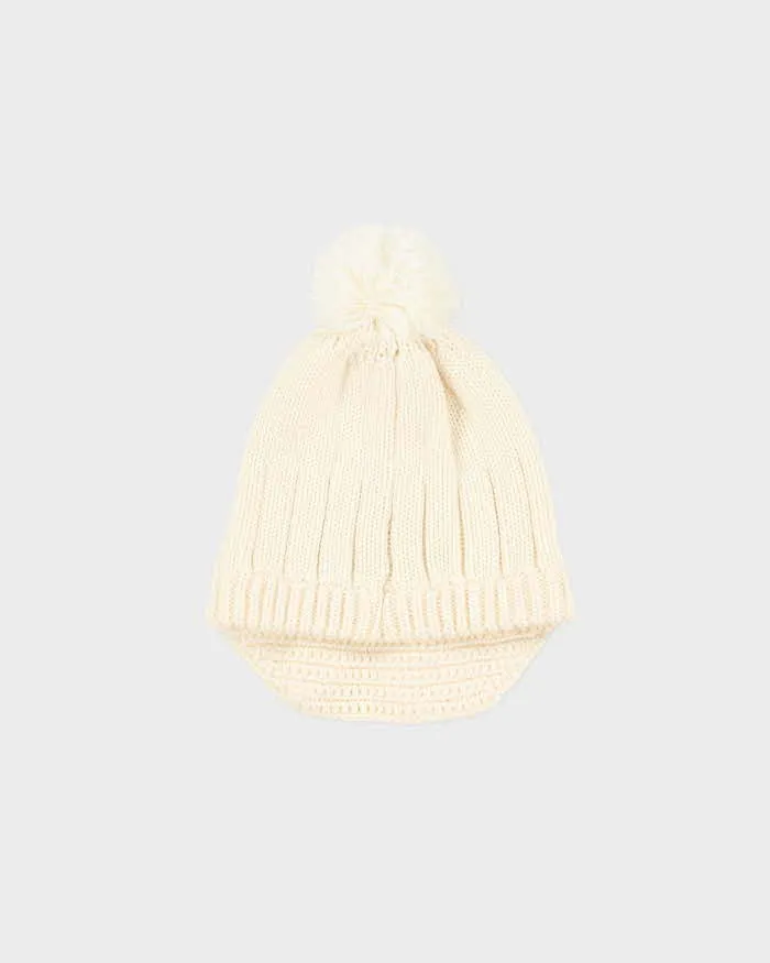 Vintage Y2K 00s Puma Diamante Cream Bobble Peaked Beanie - OS sold by Rokit product image thumbnail 2