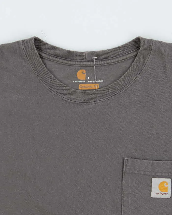 Vintage Carhartt Heavyweight Original Fit Crewneck Pocket T-Shirt - L sold by Rokit product image thumbnail 5