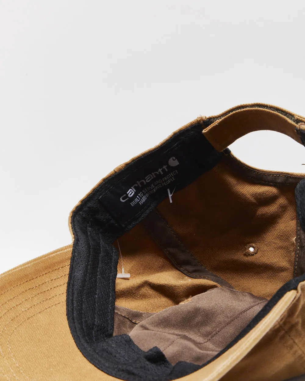 Vintage Carhartt Tan Velcro Baseball Cap - OS sold by Rokit product image thumbnail 4